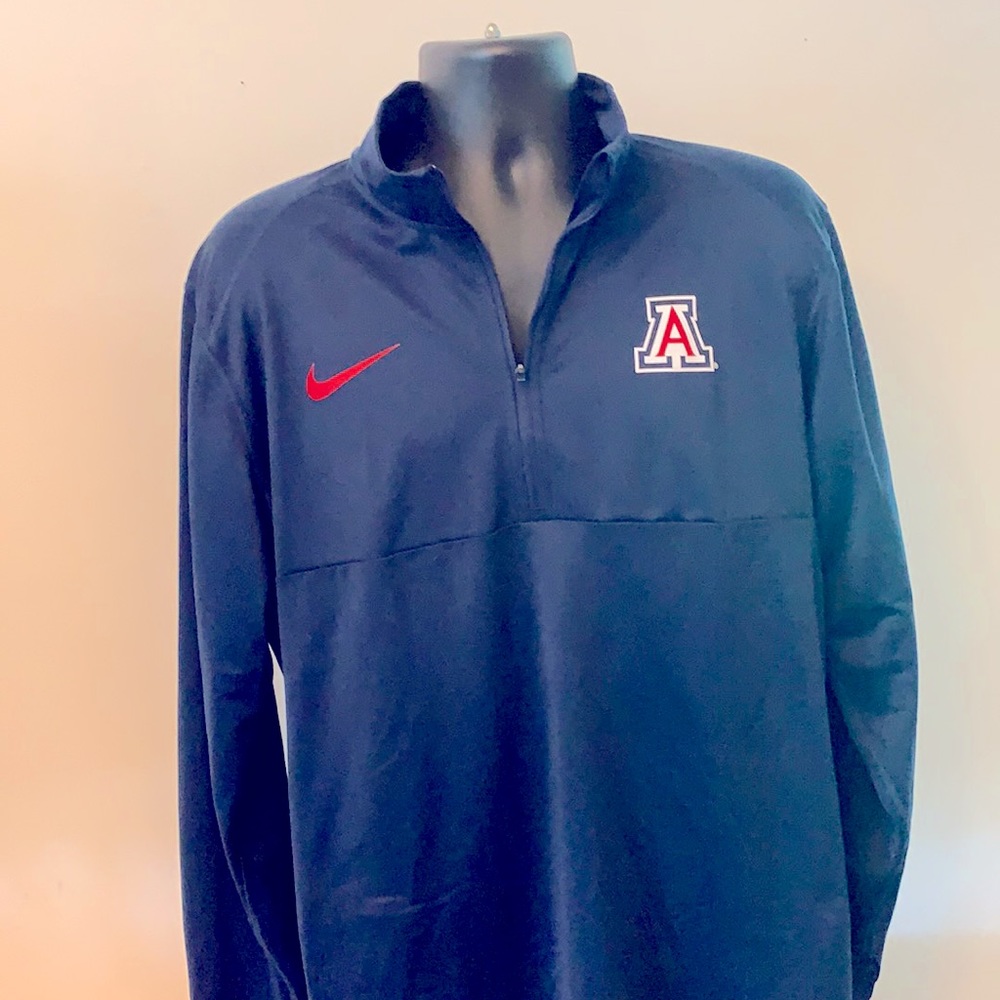 U of Arizona Dri Fit zip up shirt
